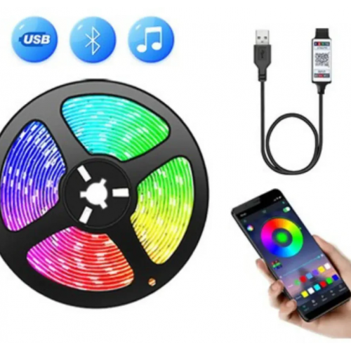 TV ARKASI ŞERİT LED 3M BLUETOOTHLU TELEFONDAN KONTROL EDİLEBİLİYO